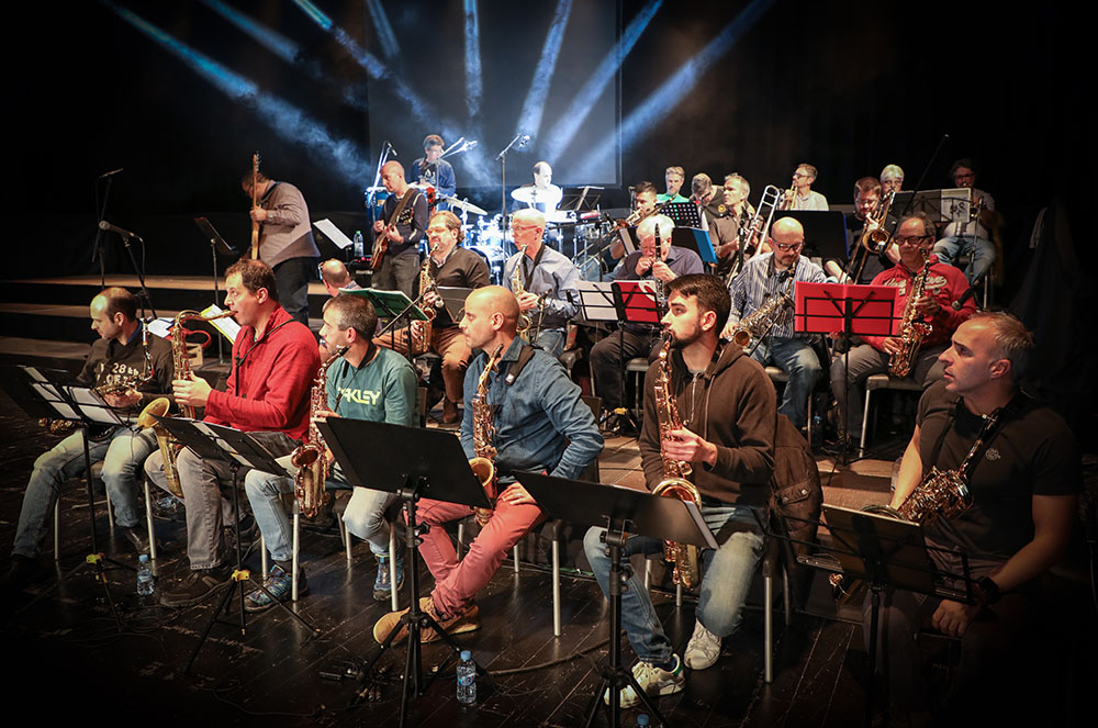 Músics de Grossband en concert andorra